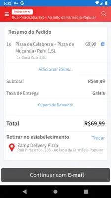 Zamp Delivery Pizza android App screenshot 0